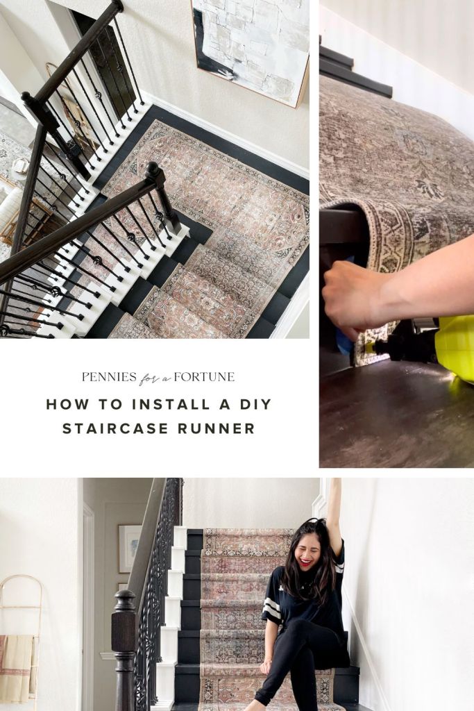 DIY Carpet Runner on Stairs: A Step-by-Step Tutorial - Pennies for a Fortune